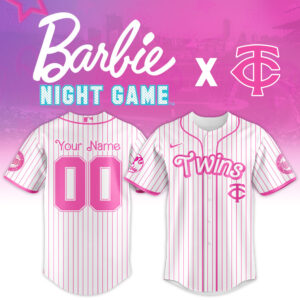 Minnesota Twins MLB x Barbie Night Game Personalized Custom Jersey