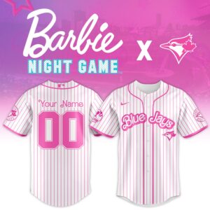 Toronto Blue Jays MLB x Barbie Night Game Personalized Custom Jersey