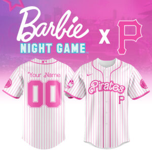 Pittsburgh Pirates MLB x Barbie Night Game Personalized Custom Jersey