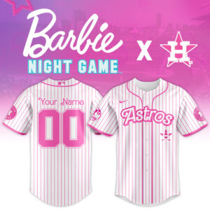 Houston Astros MLB x Barbie Night Game Limited Edition Personalized Custom Jersey