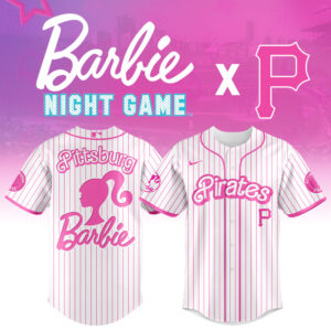 Pittsburgh Pirates MLB x Barbie Night Game Limited Edition Jersey