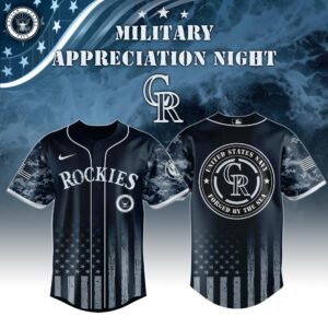Colorado Rockies MLB x Navy Military Appreciation Night Jersey V1