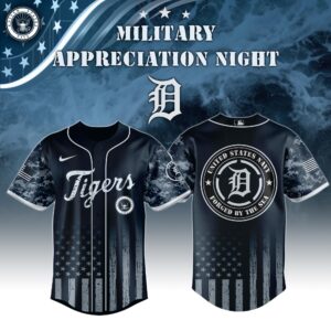 Detroit Tigers MLB x Military Appreciation Night (Army, Navy, USAF, USMC, USCG) Jersey V1