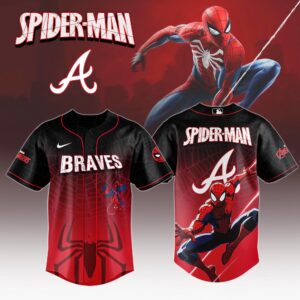 Atlanta Braves x Spider Man Game Night Special Edition Jersey