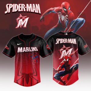 Miami Marlins x Spider Man Game Night Special Edition Jersey