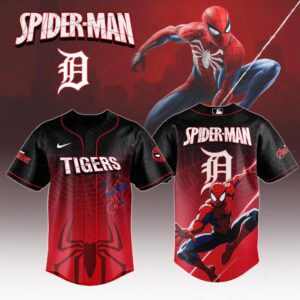 Detroit Tigers x Spider Man Game Night Special Edition Jersey