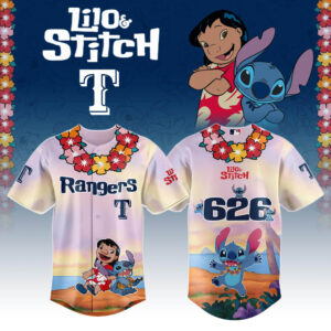 Texas Rangers x Lilo & Stitch Special Edition Jersey