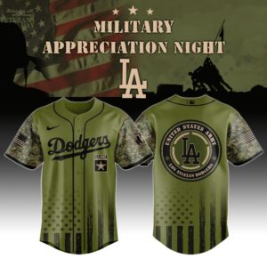 Los Angeles Dodgers x MLB x Army Military Appreciation Night Jersey Editions Limited