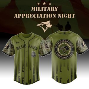 Toronto Blue Jays x MLB x Army Military Appreciation Night Jersey Editions Limited