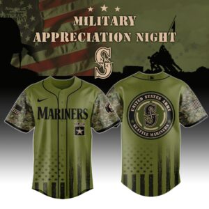 Seattle Mariners x MLB x Army Military Appreciation Night Jersey Editions Limited