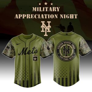 New York Mets MLB x Military Appreciation Night (Army, Navy, USAF, USMC, USCG) Jersey Editions Limited