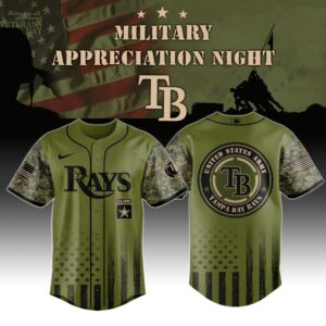 Tampa Bay Rays MLB x Army Military Appreciation Night Jersey Editions Limited