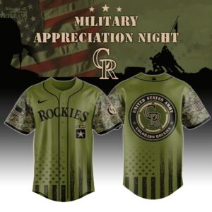 Colorado Rockies MLB x Navy Military Appreciation Night Jersey Editions Limited