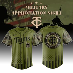 Minnesota Twins x MLB x Army Military Appreciation Night Jersey Editions Limited