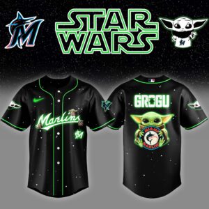 Miami Marlins x Stars Wars Grogu Night Baseball Jersey Editions Limited