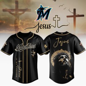 Miami Marlins x Jesus Baseball Jersey