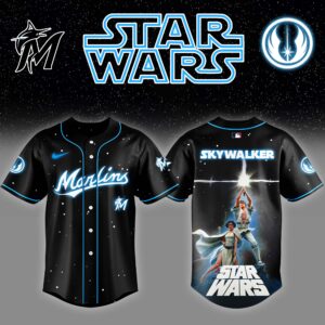 Miami Marlins x Stars Wars Luke Skywalker Game Night Baseball Jersey Editions Limited