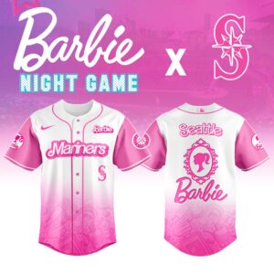 Seattle Mariners MLB x Barbie Night Game Jersey Limited Edition