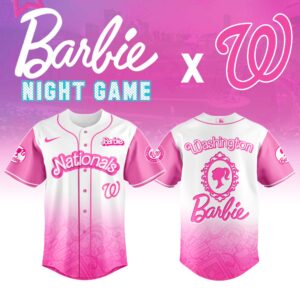 Washington Nationals MLB x Barbie Night Game Jersey Limited Edition