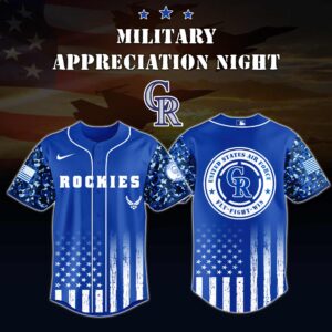 Colorado Rockies MLB x Navy Military Appreciation Night Jersey V3