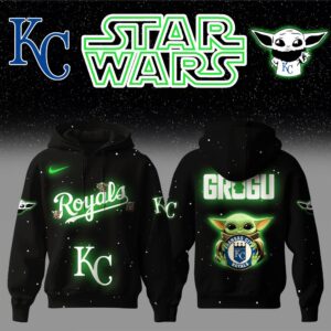 Kansas City Royals x Stars Wars Baby Yoda Game Night Hoodie Editions Limited