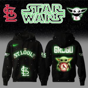 St.Louis Cardinals x Stars Wars Baby Yoda Game Night Hoodie Editions Limited