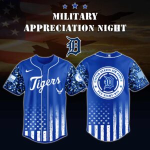 Detroit Tigers MLB x Military Appreciation Night (Army, Navy, USAF, USMC, USCG) Jersey V3