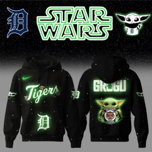 Detroit Tigers x Stars Wars Baby Yoda Game Night Hoodie Editions Limited