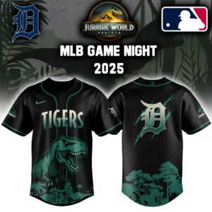 Detroit Tigers x Jurassic World Colab Editons Limited Jersey