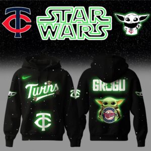 Minnesota Twins x Stars Wars Baby Yoda Game Night Hoodie Editions Limited