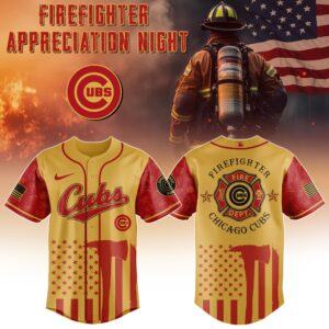 Chicago Cubs MLB x Firefighter Appreciation Night Special Edition Jersey