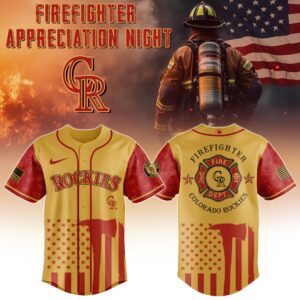 Colorado Rockies MLB x Firefighter Appreciation Night Special Edition Jersey