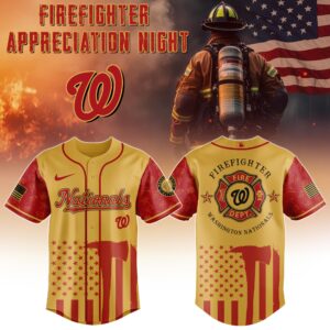 Washington Nationals MLB x Firefighter Appreciation Night Special Edition Jersey