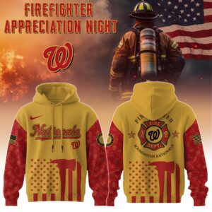Washington Nationals MLB x Firefighter Appreciation Night Special Edition Hoodie