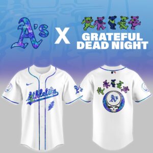Oakland Athletics Grateful Dead Night Game Jersey