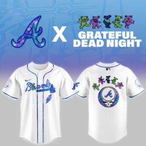 Atlanta Braves Grateful Dead Night Game Jersey