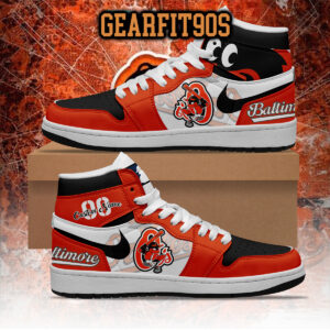 Baltimore Orioles MLB Personalized Air Jordan 1 Shoes