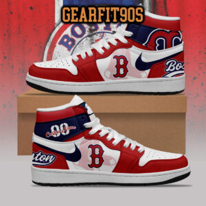 Boston Red Sox MLB Personalized Air Jordan 1 Shoes
