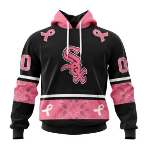 Chicago White Sox MLB In Classic Style With Paisley In October We Wear Pink Breast Cancer Hoodie