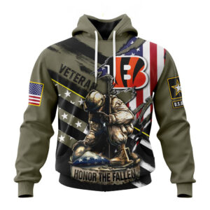 Cincinnati Bengals NFL Veterans Honor The Fallen Hoodies