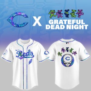 Cincinnati Reds Grateful Dead Theme Night Game Jersey