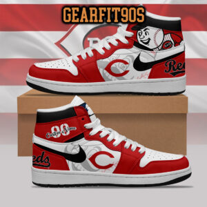 Cincinnati Reds MLB Personalized Air Jordan 1 Shoes