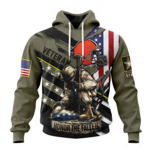 Cleveland Browns NFL Veterans Honor The Fallen Hoodies