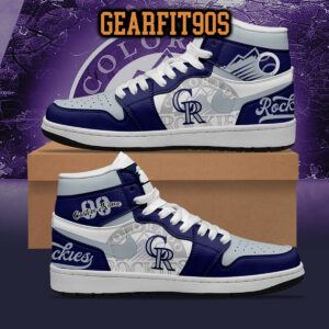 Colorado Rockies MLB Personalized Air Jordan 1 Shoes
