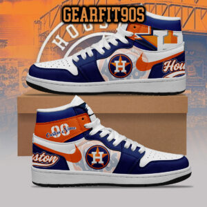 Houston Astros MLB Personalized Air Jordan 1 Shoes