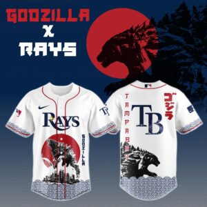 Tampa Bay Rays Special Godzilla Limited Edition Jersey #2