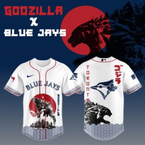 Toronto Blue Jays Special Godzilla Limited Edition Jersey #2