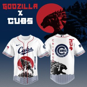 Chicago Cubs Special Godzilla Limited Edition Jersey #2