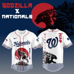 Washington Nationals Special Godzilla Limited Edition Jersey #2