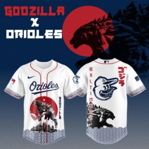 Baltimore Orioles Special Godzilla Limited Edition Jersey #2